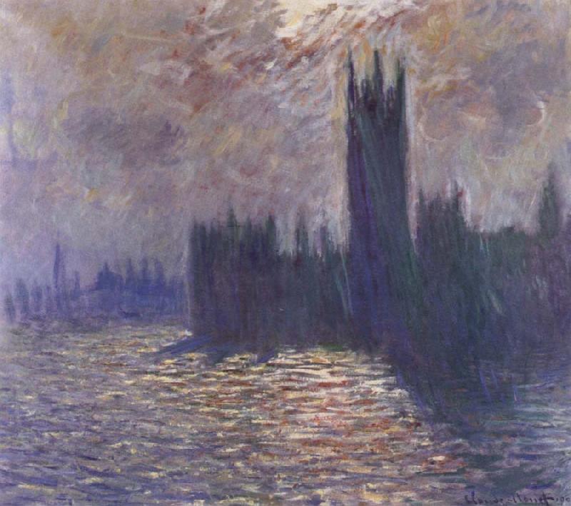 Claude Monet Houses of Parliament,Reflections on the Thames China oil painting art